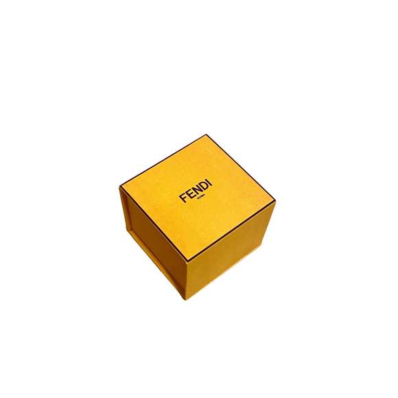 Fendi Fendigraphy Letters Gold Metal Ring Size - Picture 4 of 4